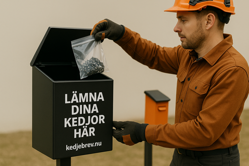 Lämna och hämta-tjänst för slipning av motorsågskedjor